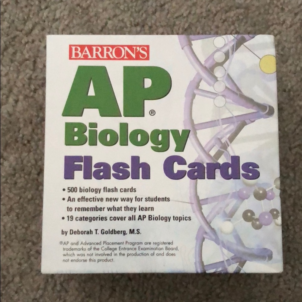 AP Barron’s biology flash cards